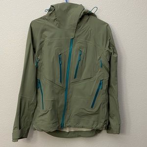 Mountain Hardwear GORE-TEX C-Knit Jacket women’s small green blue ski recco